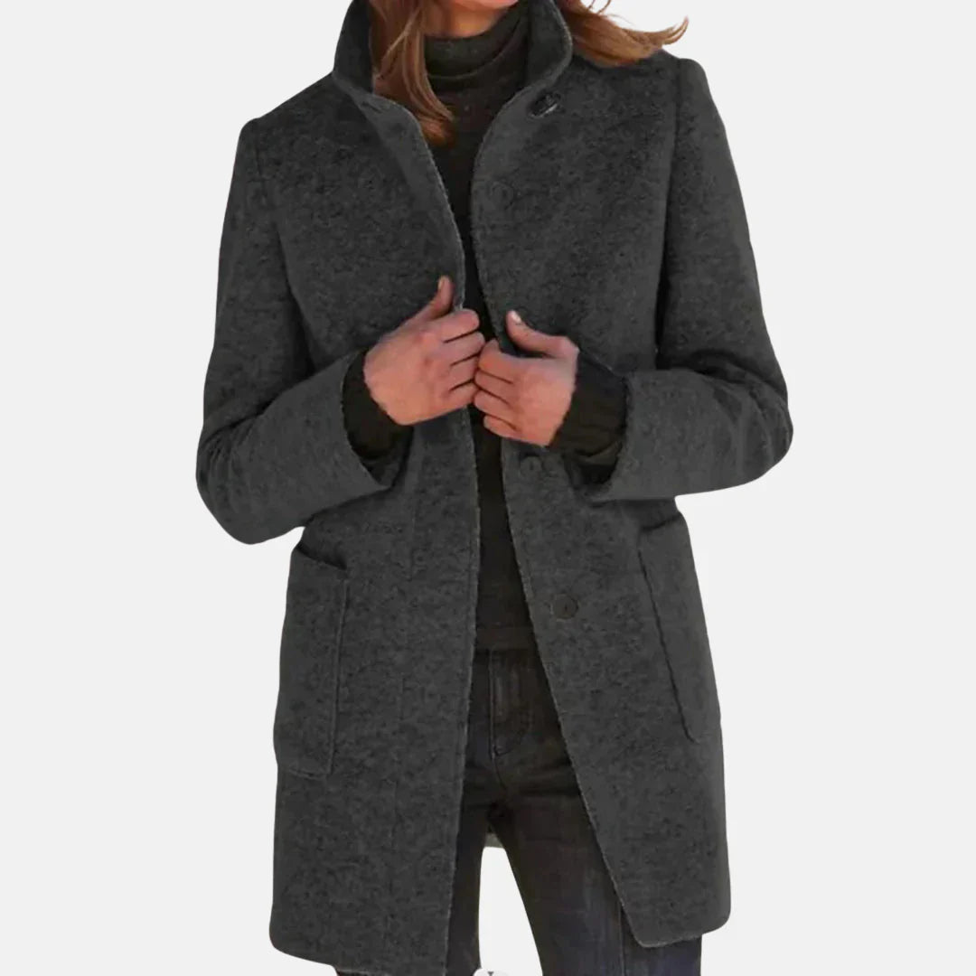 Tweed Coat Classic Wool Brown - VibreMode