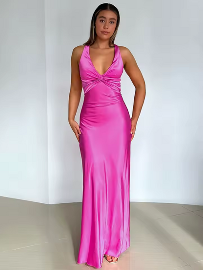 Women's Sleeveless Party Dress Chic Design