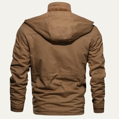 Men's Thick Warm Hooded Utility Jacket