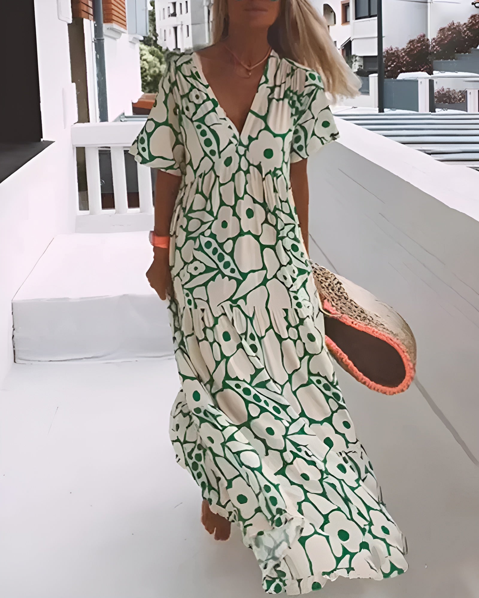 Women's Flowy Summer Dress - VibreMode