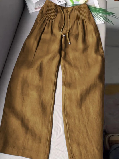 Comfortable Elastic Waist Loose Fit Pants