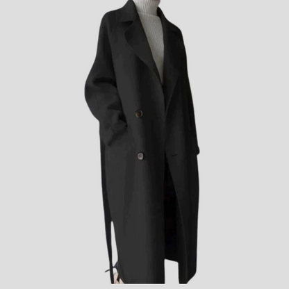 Women's Wool Coat Long Elegant