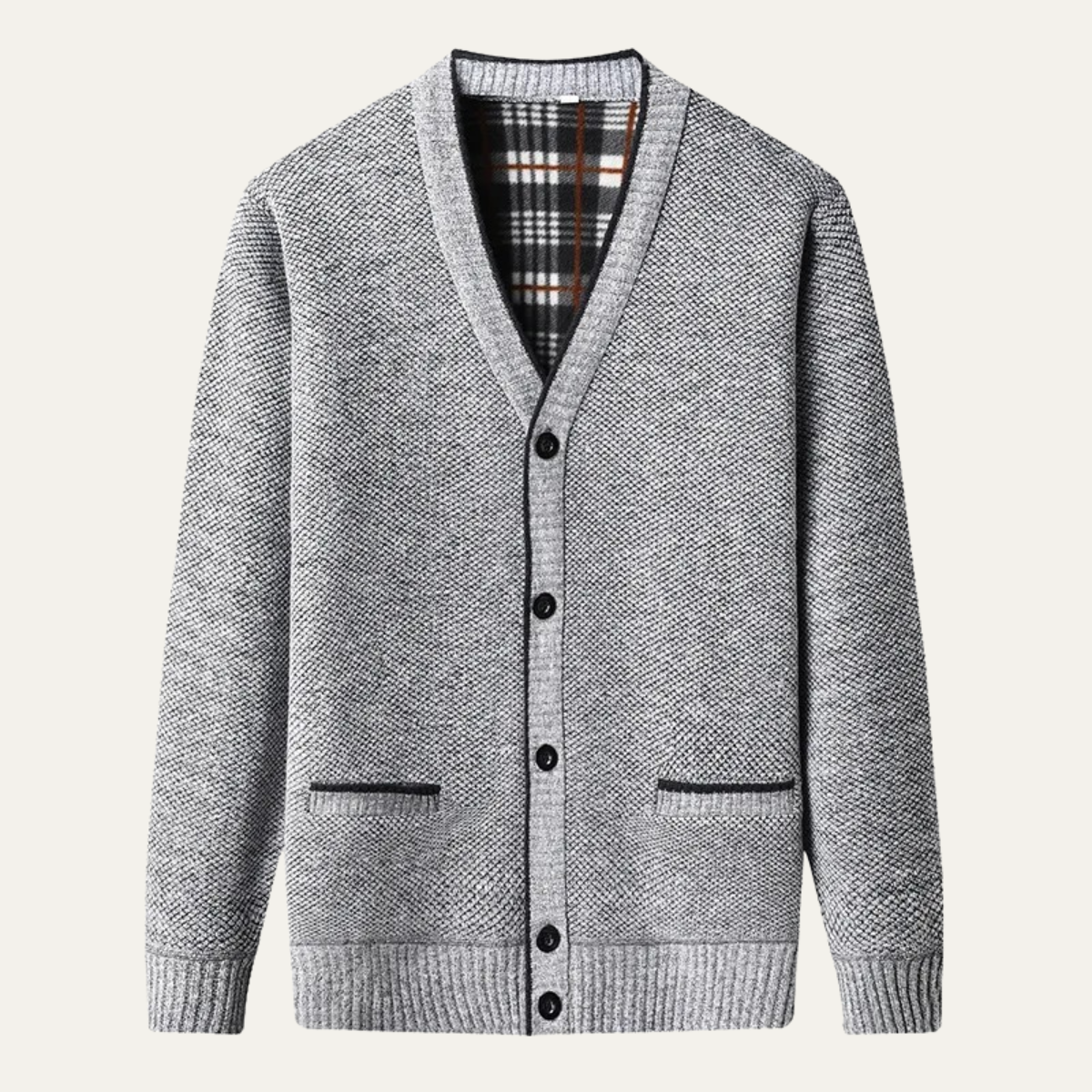 Men's Casual Cardigan Warm Button Front