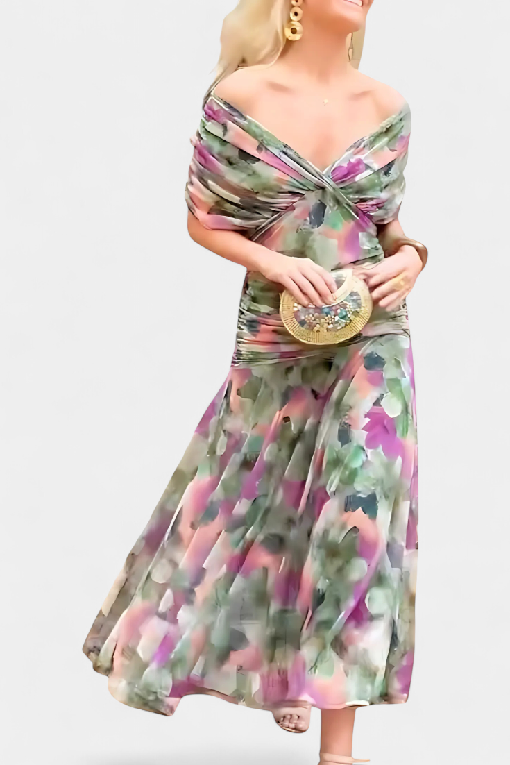 Boho Chic Flowy Long Dress