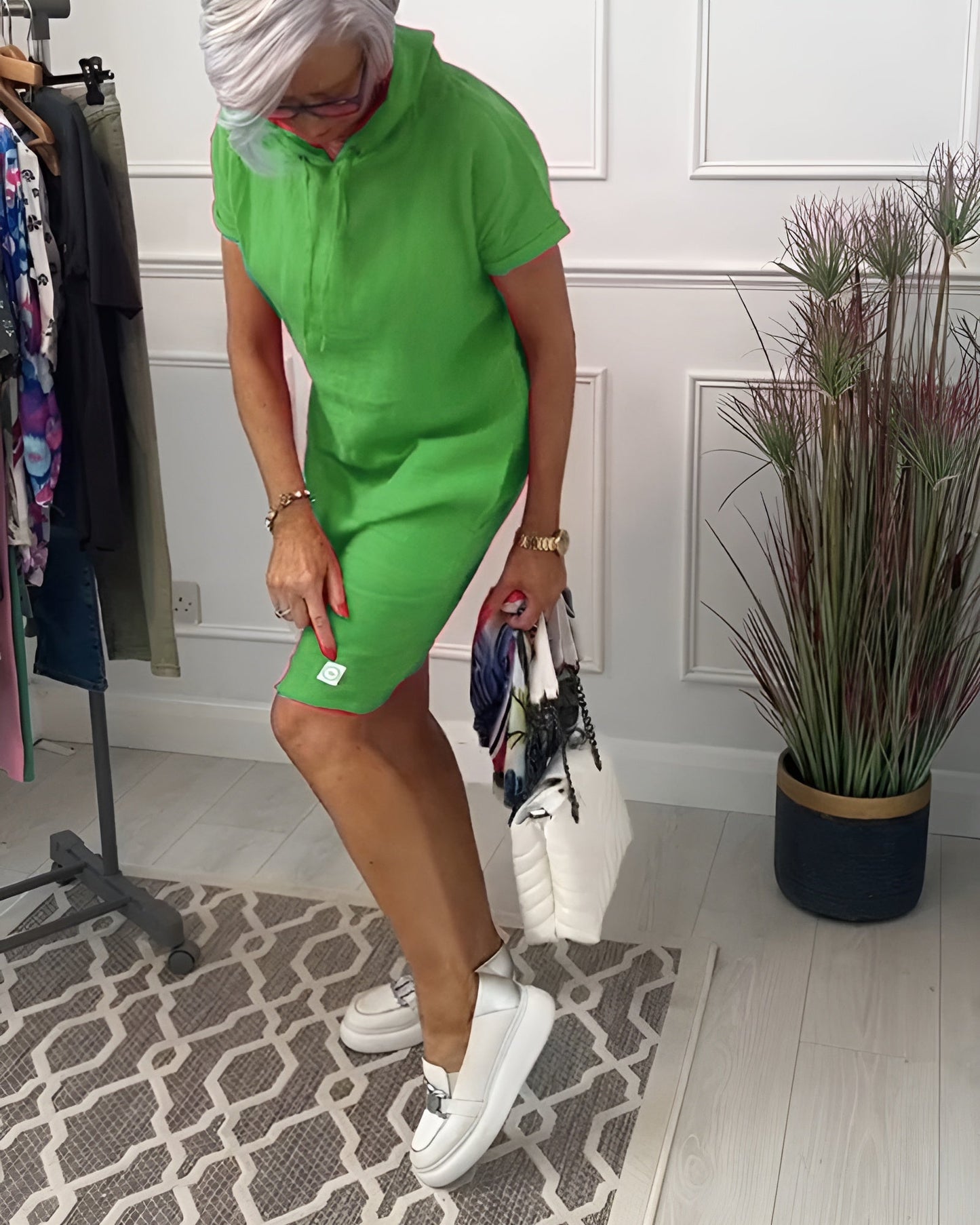 Women's Midi Hooded Casual Dress