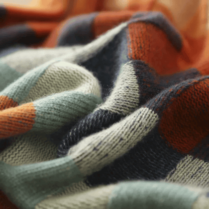 Women's Turtleneck Patchwork Sweater