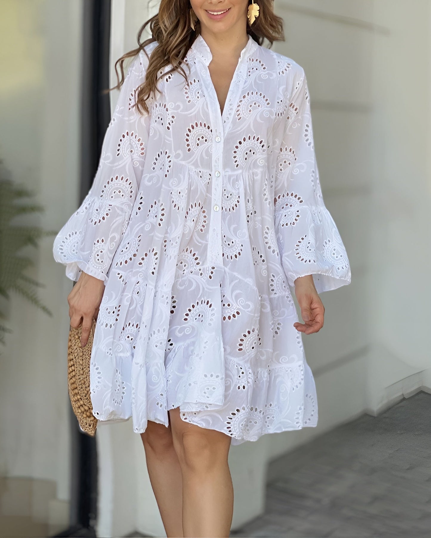 Women's Slimming Flowy Summer Dress Casual Loose Fit - VibreMode