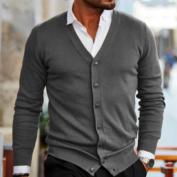 Men's Knitted Cardigan Sweater