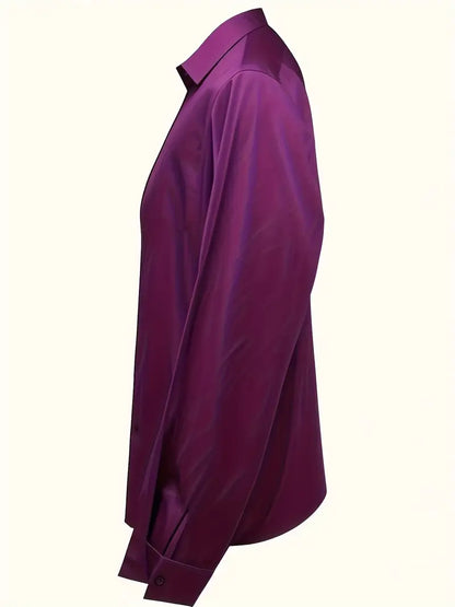 Women's Long Sleeve Blouse Draped Neck