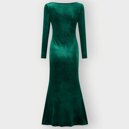 Women's Velvet Evening Gown