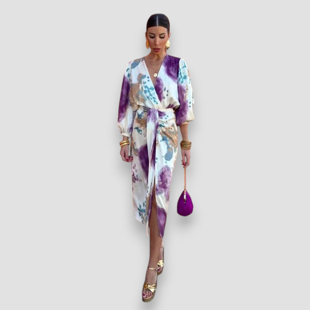 Women's Printed Midi Two Piece Set