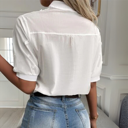 Women's Floral Cutout Blouse