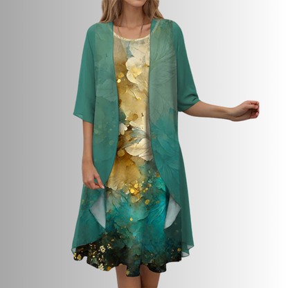 Women's Open Front Midi Dress