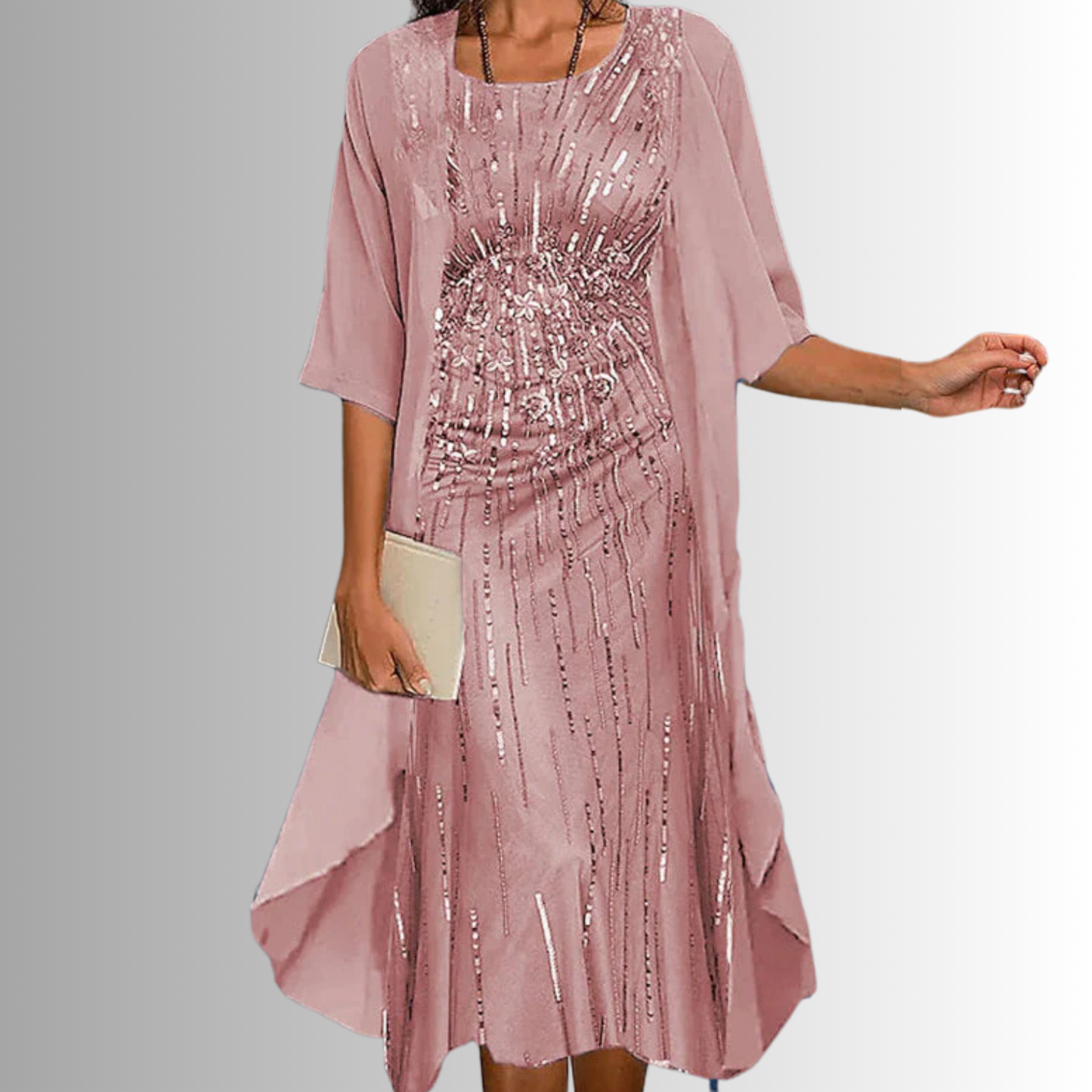 Women's Open Front Midi Dress