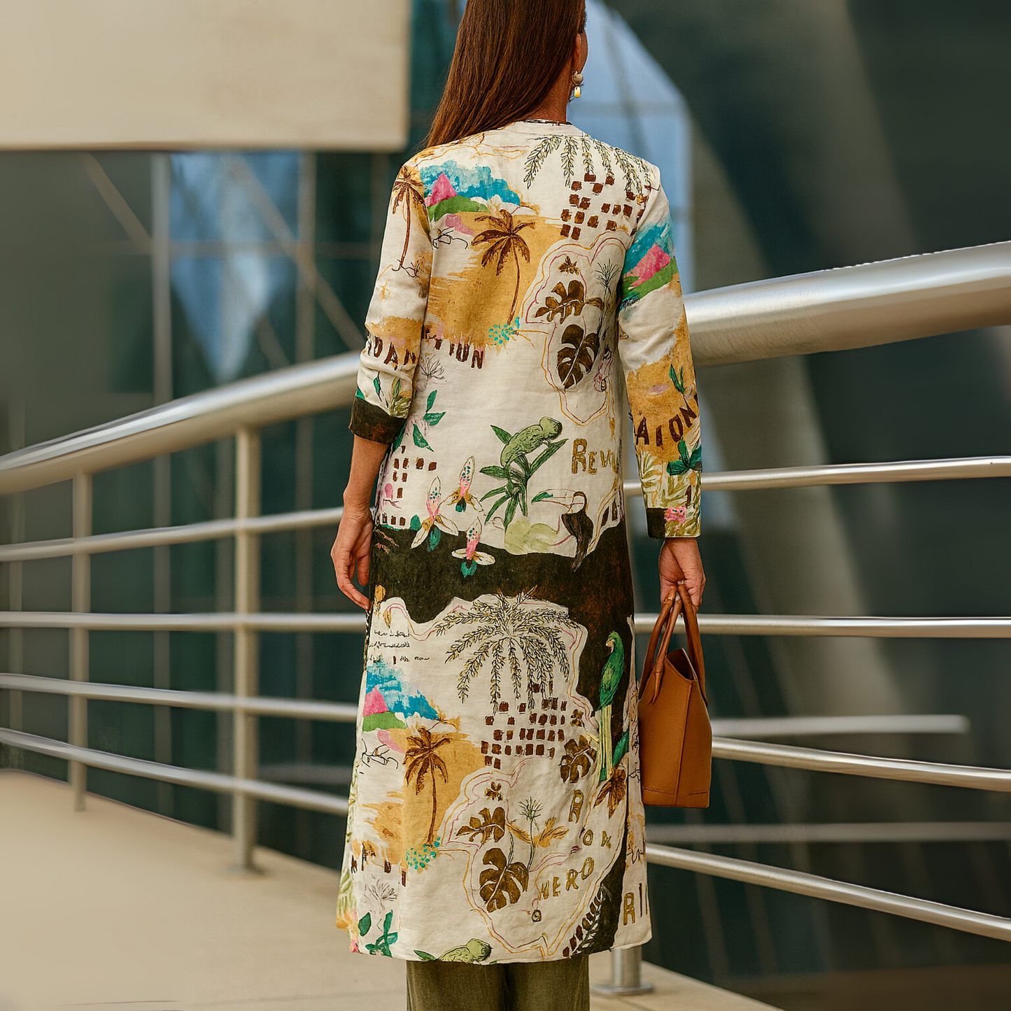 Women's Tunic And Wide Leg Pants Set