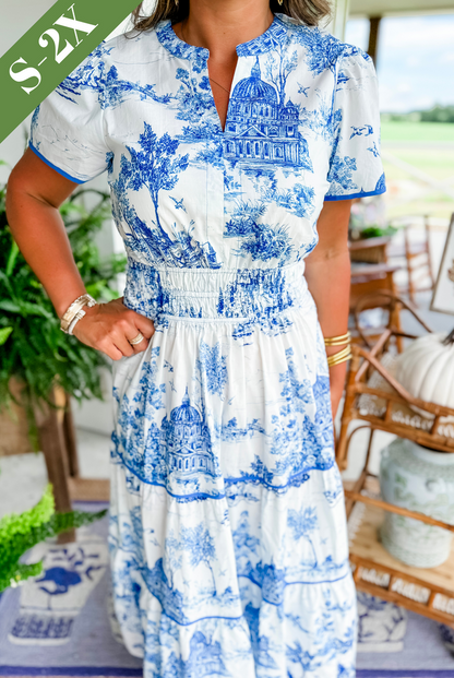 Ladies Floral Long Sleeve Maxi Dress