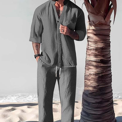 Image of Franklin | Men's 3/4 Sleeve Lounge Set