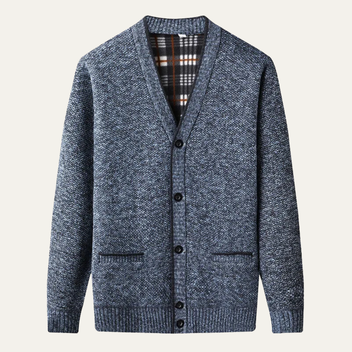 Men's Knitted V Neck Cardigan Warm Casual - VibreMode