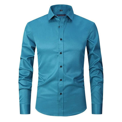 Men's Long Sleeve Dress Shirt Button-Up