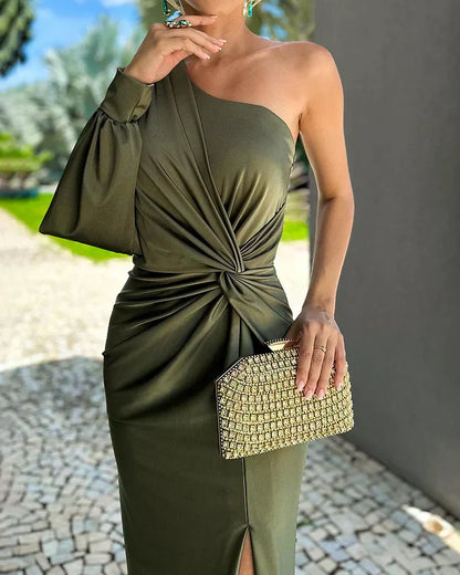 Elegant Ladies' Party Pleated Dress