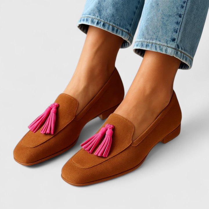 Elegant Women's Comfort Loafers Jade Green - VibreMode