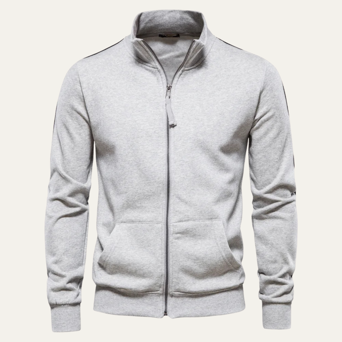 Men's Slim Fit Cotton Sweater Zip Up Casual