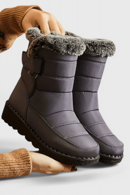 Women's Mid Ankle Flat Boots Padded Collar