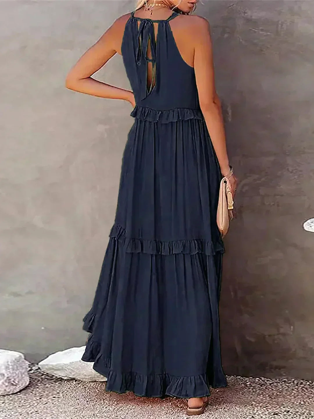 Women's Ruffle Sleeveless Dress