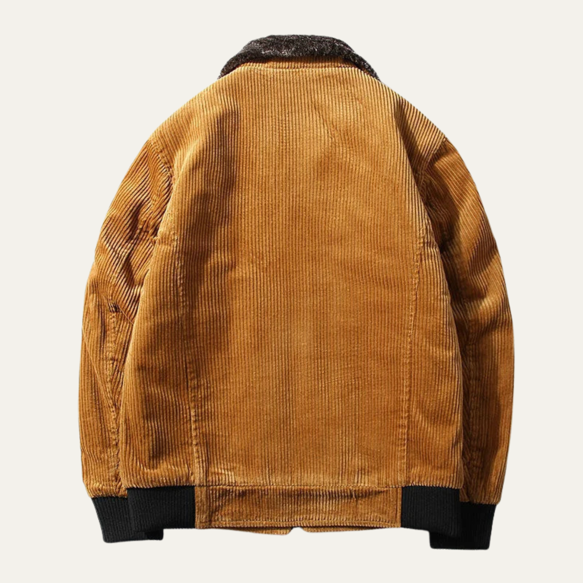 Men's Corduroy Thermal Jacket Fur Collar