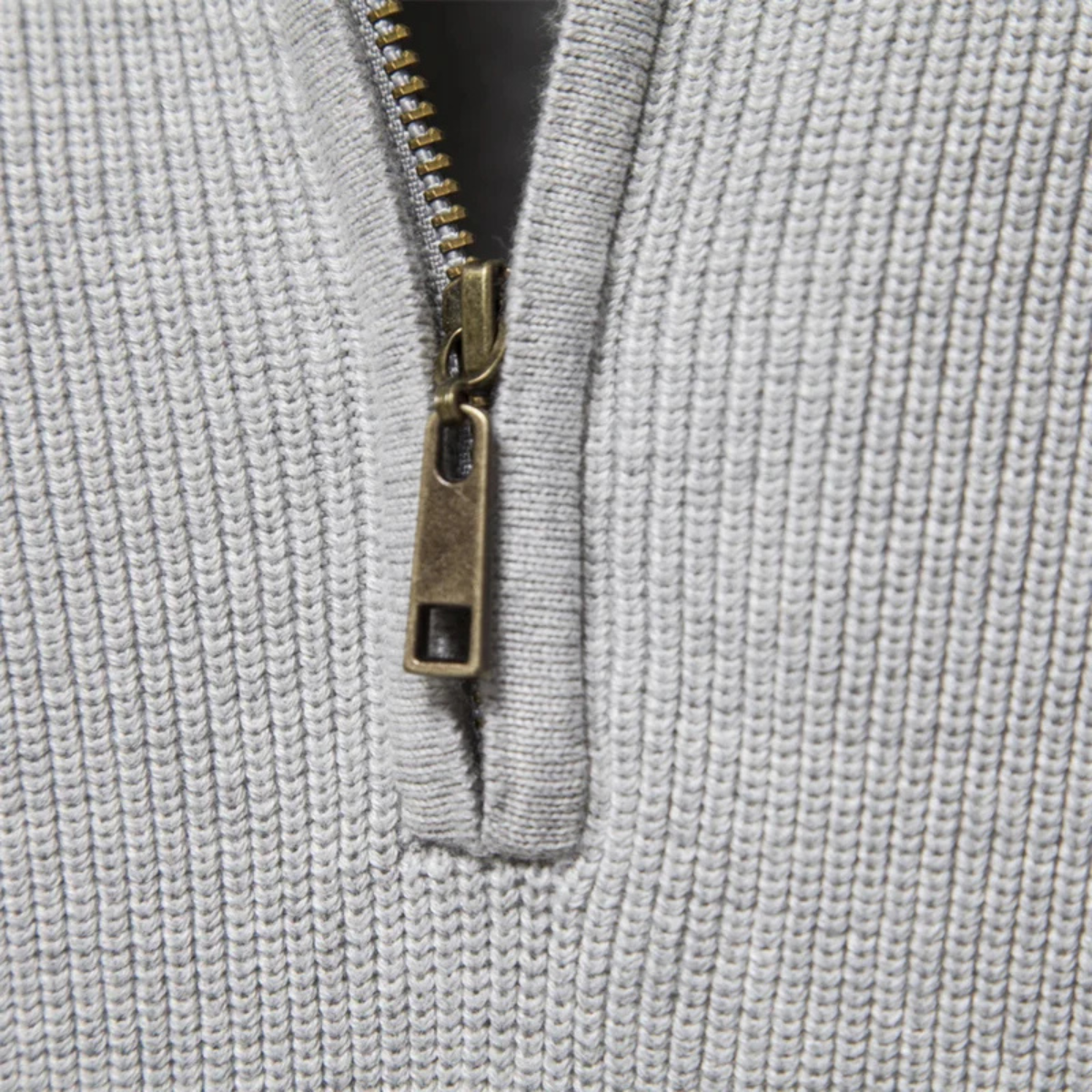 Men's Cotton Quarter Zip Sweater