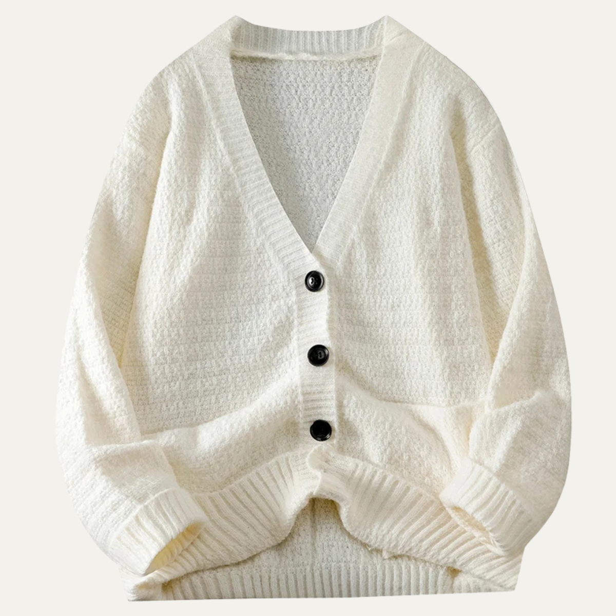 Men's V Neck Cardigan Knit Button Up Sweater
