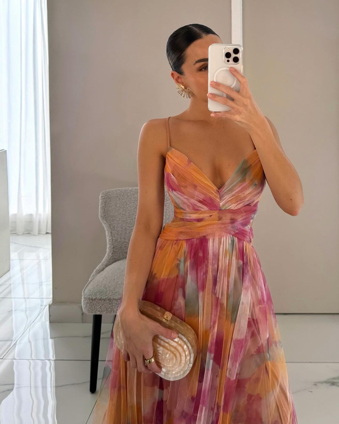 Women's Floral Print Maxi Dress