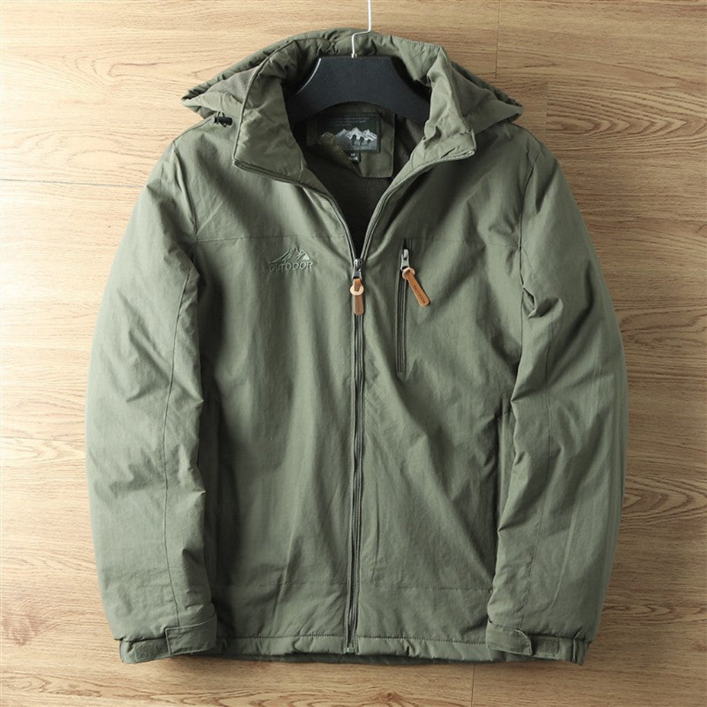 Men's Waterproof Outdoor Parka Jacket With Hood