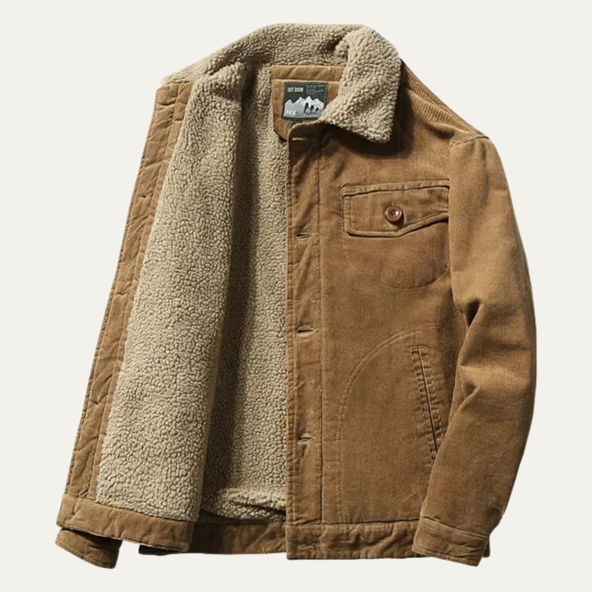 Men's Corduroy Winter Jacket Warm
