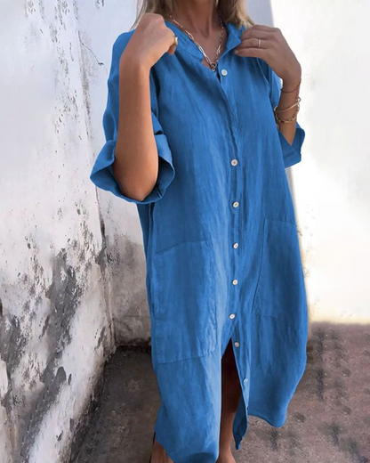 Women's Boho Shirt Dress