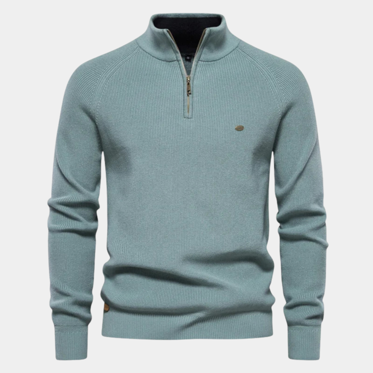 Men's Cotton Quarter Zip Sweater