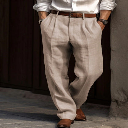 Men's Linen Lightweight Pants - VibreMode