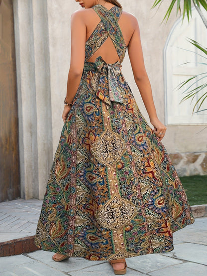 Women's Boho Maxi Dress Elegant