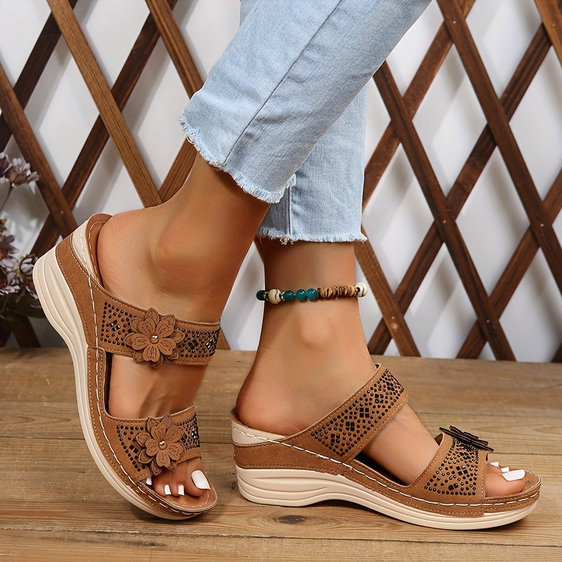 Women's Wedge Slide Sandals - VibreMode
