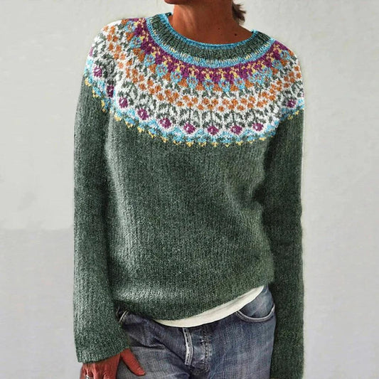 Women's Floral Sweater Bright Colors - VibreMode