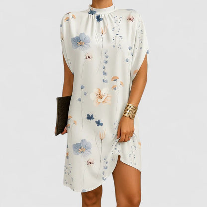 Comfortable V-Neck A-Line Midi Dress
