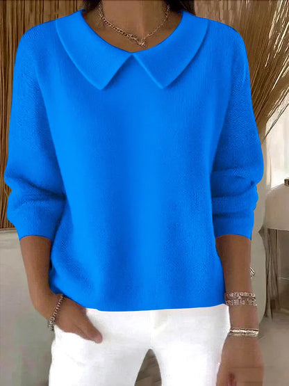 Ladies' Crew Neck Wool Blend Sweater
