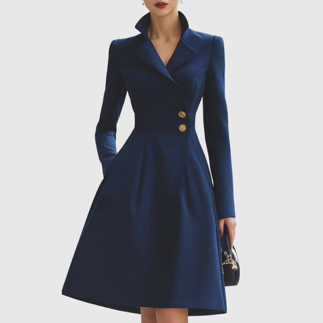 Fitted Lady Coat Dress - VibreMode