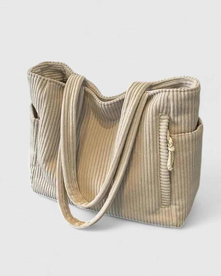 Women's Ribbed Handbag Luxurious