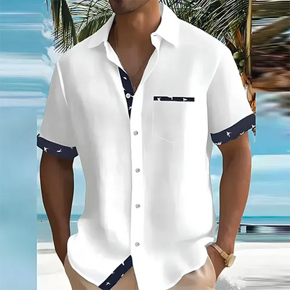 Men's Short Sleeve Shirt Breathable Fabric