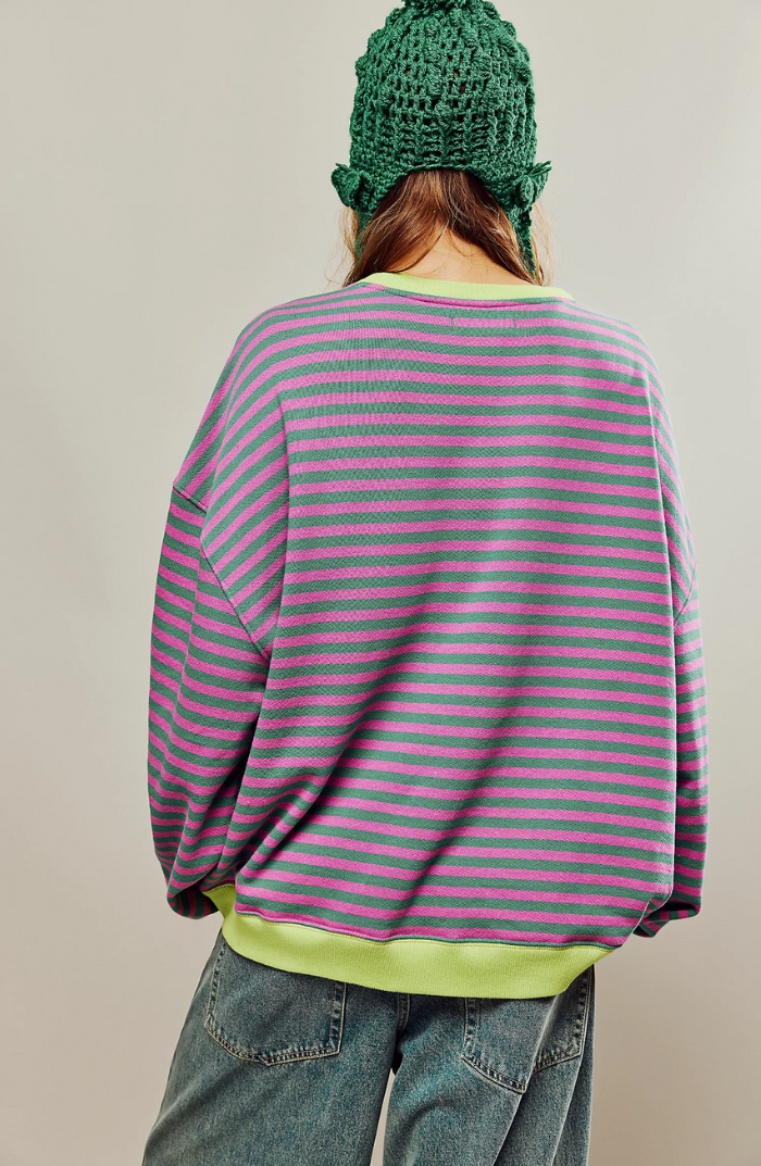 Women's Striped Oversized Sweater