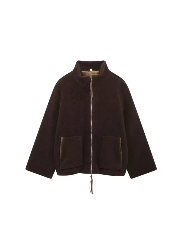 Cozy Large Sherpa Fleece Winter Coat