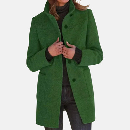 Tweed Coat Classic Wool Brown