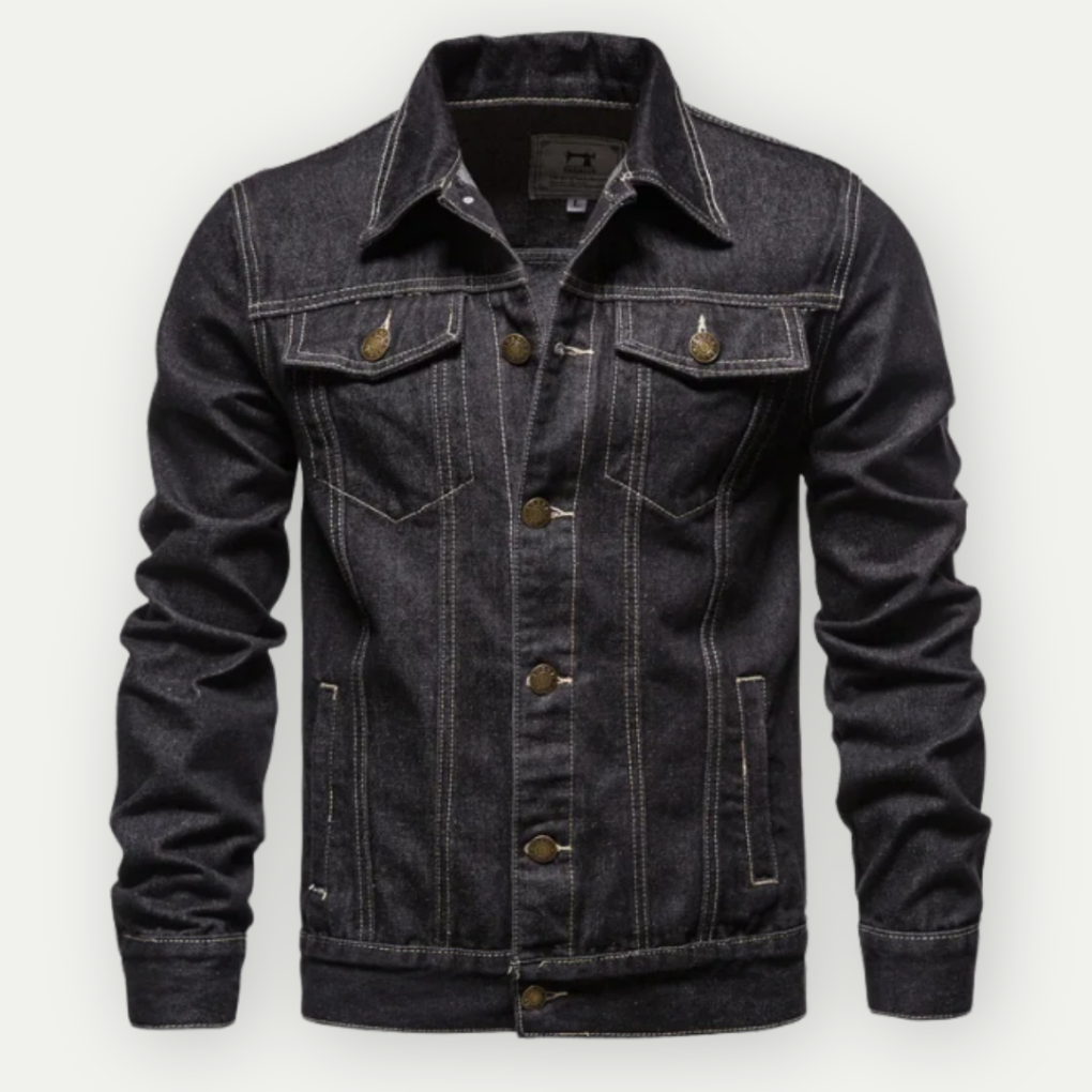 Men's Classic Denim Trucker Jacket - VibreMode