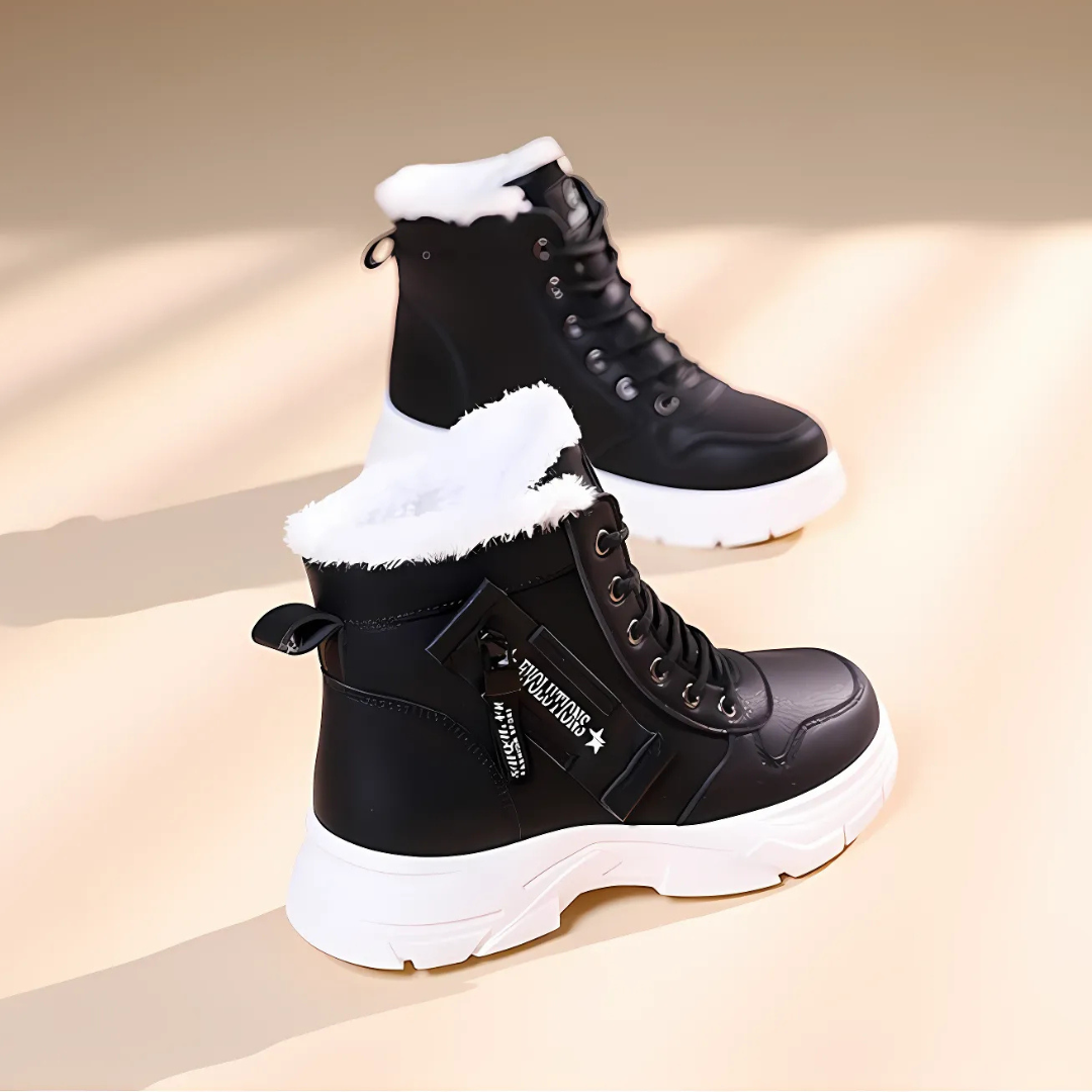 Women's Lace Up Ankle Boots Lug Sole